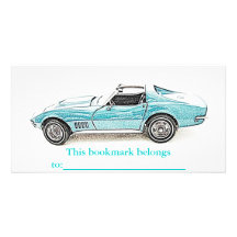 Classic Sports Car Bookmark Photo Card