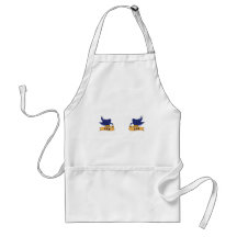 Classic Swallows With "Mum" and "Dad" Banners Aprons