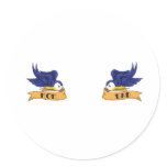 Classic Swallows With "Mum" and "Dad" Banners