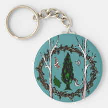 Classic teal design of CLG sigil Key Chain