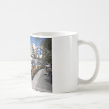 Classic Thames Bus on the streets. Mugs