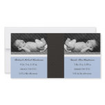 Classic Twin Boys Double New Baby Photo Cards