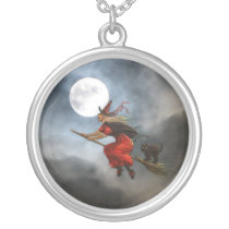 Classic Vintage Halloween Witch Custom Necklace