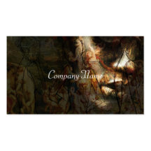 Classic vintage Lady of Fashion In baroque Business Card