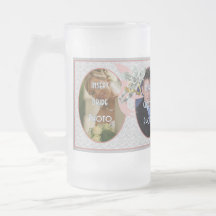 Classic Wedding Memories Frosted Glass Gift Mug