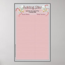 Classic Wedding Memories Seating Plan Poster