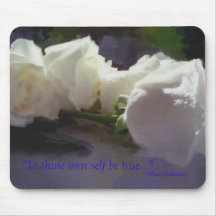 "Classic White" Series Mousepad