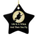 Classic Witch Saying ornaments