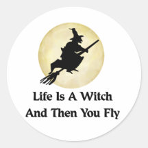 Classic Witch Saying Stickers