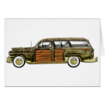 Classic Woody Station wagon Greeting Card