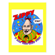 Classic Zippy Yellow Post Cards