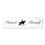 Classical Dressage Clipart bumper stickers