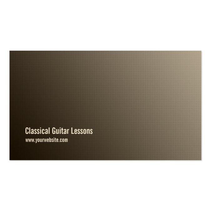 Classical Guitar business card