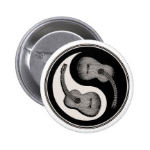 Classical Guitar Yin Yang Button