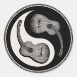 Classical Guitar Yin Yang Stickers