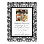 Classical Wedding Thank You Post Card