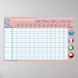 Classroom Attendance Wall Poster posters