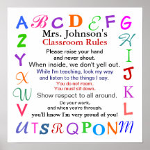 Classroom Rules # 2 by SRF Print