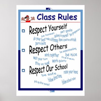 Classroom Rules Posters by hardin72