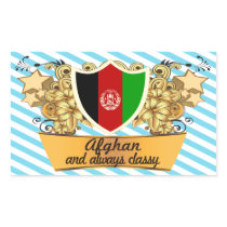 Classy Afghan Rectangle Stickers