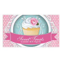 Classy and Modern Cupcake Business Cards