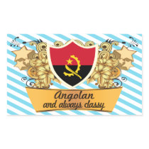 Classy Angolan Rectangle Stickers