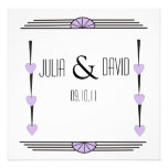 Classy Art Deco  Wedding Invitation