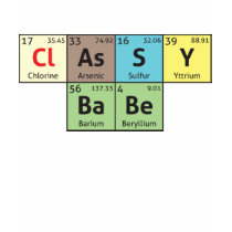 'Classy Babe' ladies comedy science t-shirt