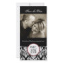 Classy Black and White Save the Date Photocard