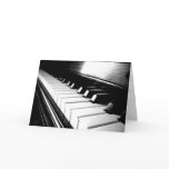 Classy Black & White Piano Photography cards