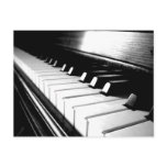 Classy Black & White Piano Photography postcards