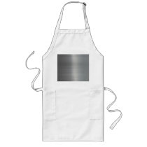 Classy Brushed Metal Textured Aprons