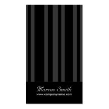 Classy Business Cards - Vertical Stripe Design