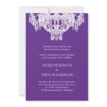 Classy Chandelier Wedding Invitations