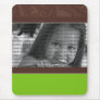 Classy Chic Floral PHOTO template (green) Mousepad
