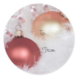 Classy Christmas Gift Tags Stickers