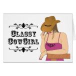 Classy Cowgirl GREETING CARD PRINT