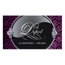 Classy Damask Business Card
