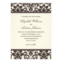 CLASSY DAMASK | WEDDING INVITATION