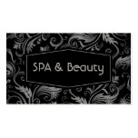 Classy Dark Ornaments SPA & Beauty Business Card