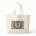 Classy Elegant Textured Teal Initial Cards,Sticker bags
