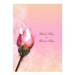 Classy floral wedding pink flower custom announcements