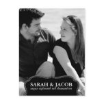 Classy Framed Photo Save the Date Post Card postcards