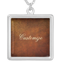 Classy Genuine Leather Designer Pendant Necklace