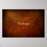 Classy Genuine Leather Designer Poster Print