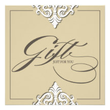 Classy Gift Certificate Personalised Invite