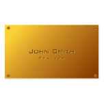 Classy Gold Plated Realtor Business Card