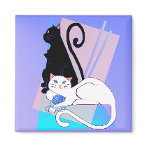 Classy Kitties Magnet