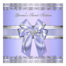 Classy Lavender and Silver Invite