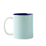 Classy Light Turquoise Leather Effect. Custom mugs
